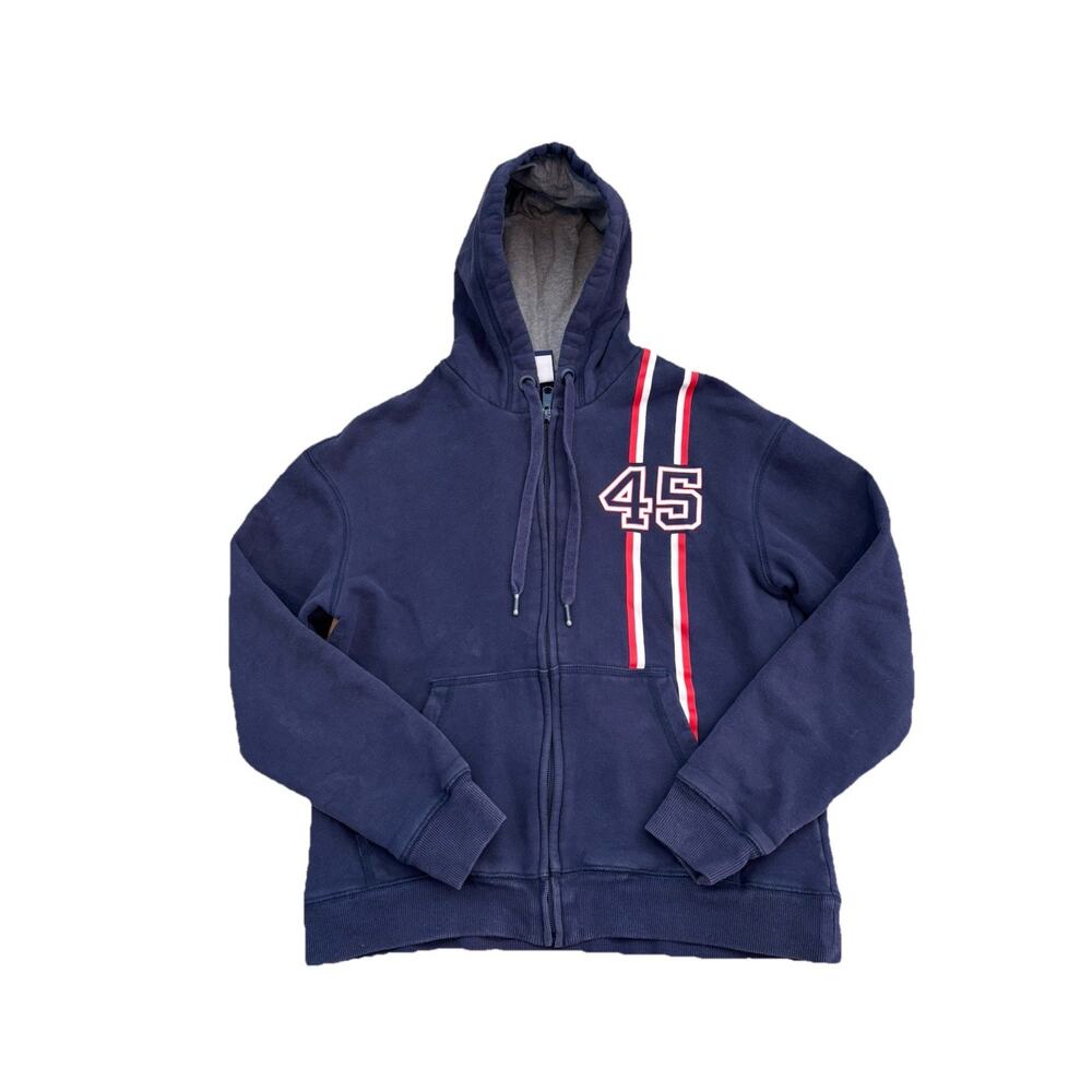 F45 Functional Forty Five Zip Hoodie XS Navy Athletic Gym Sweatshirt Women